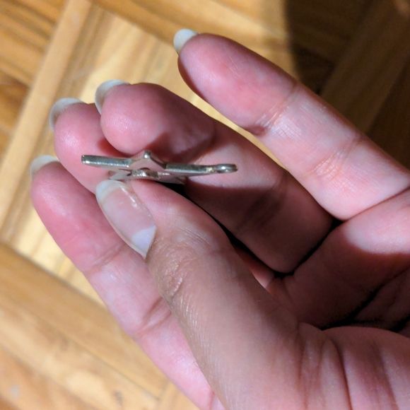 Vintage Sterling silver 925 large star pendant - Picture 4 of 4